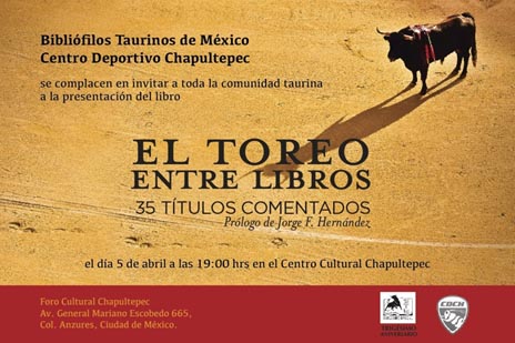 México / Presentarán ‘El Toreo entre libros’